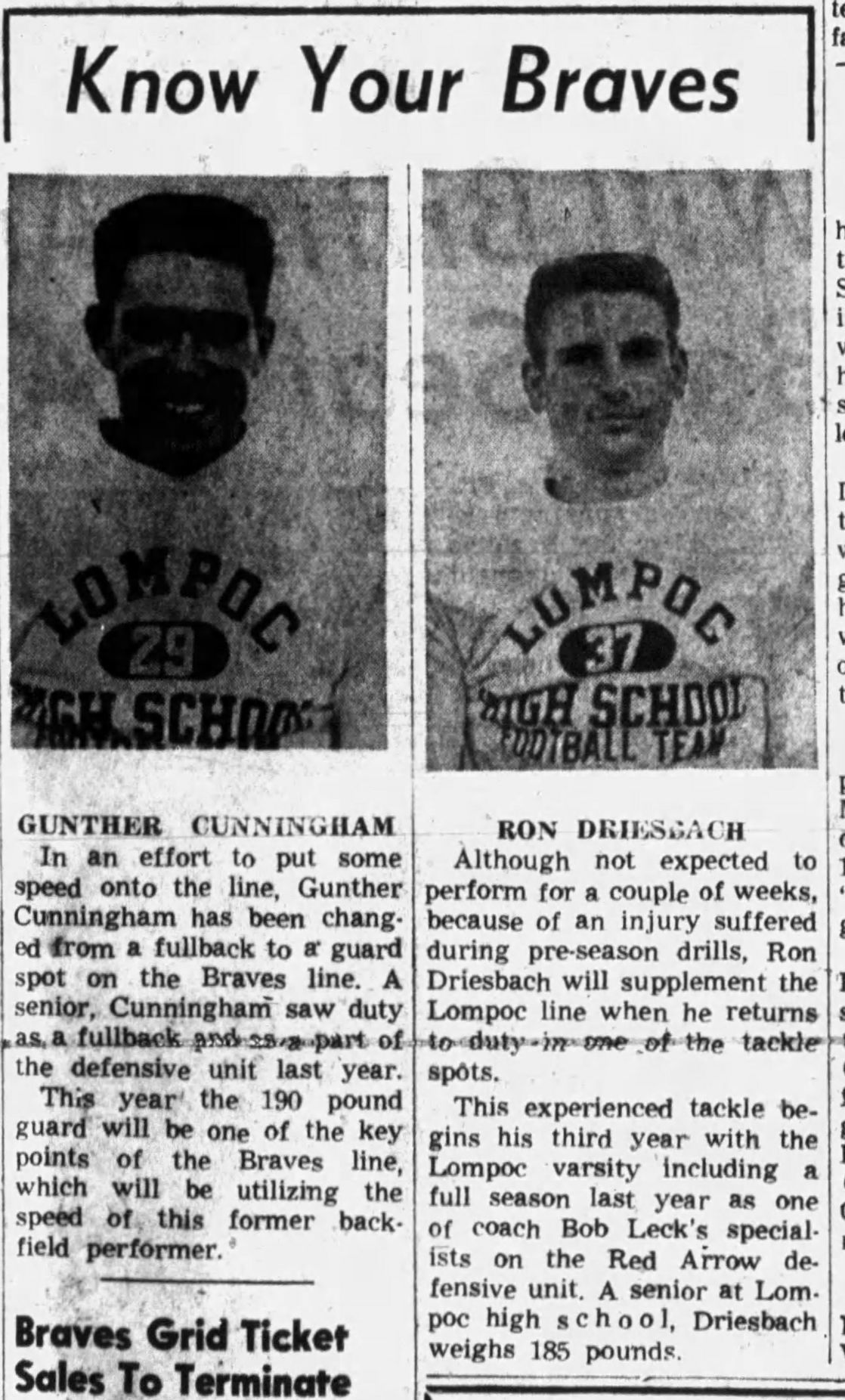 Gunther Cunningham at Lompoc High